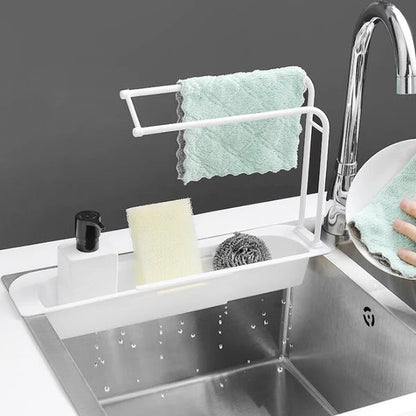 Expandable Under Sink Organizer – Adjustable 2-Tier Shelf