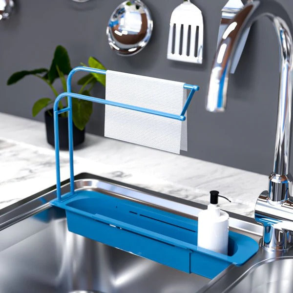 Expandable Under Sink Organizer – Adjustable 2-Tier Shelf