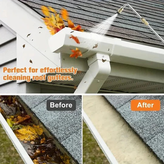 Telescoping Pressure Washer Wand for Gutters and High Areas
