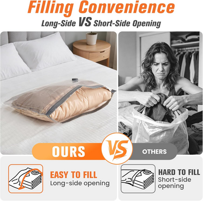 Vacuum Storage Bags with Electric Pump – 15-Piece Set