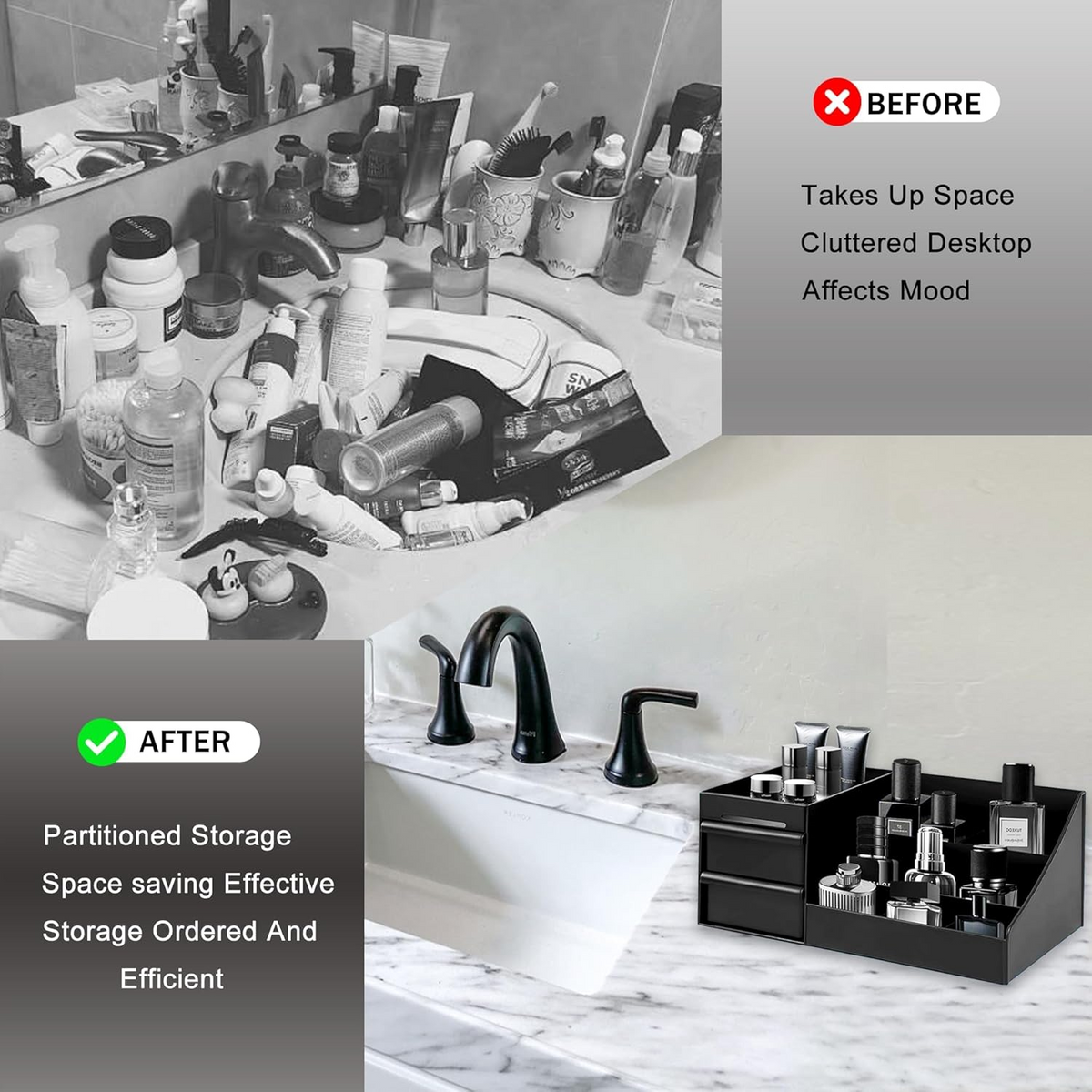Bathroom Counter Organizer for Bottles