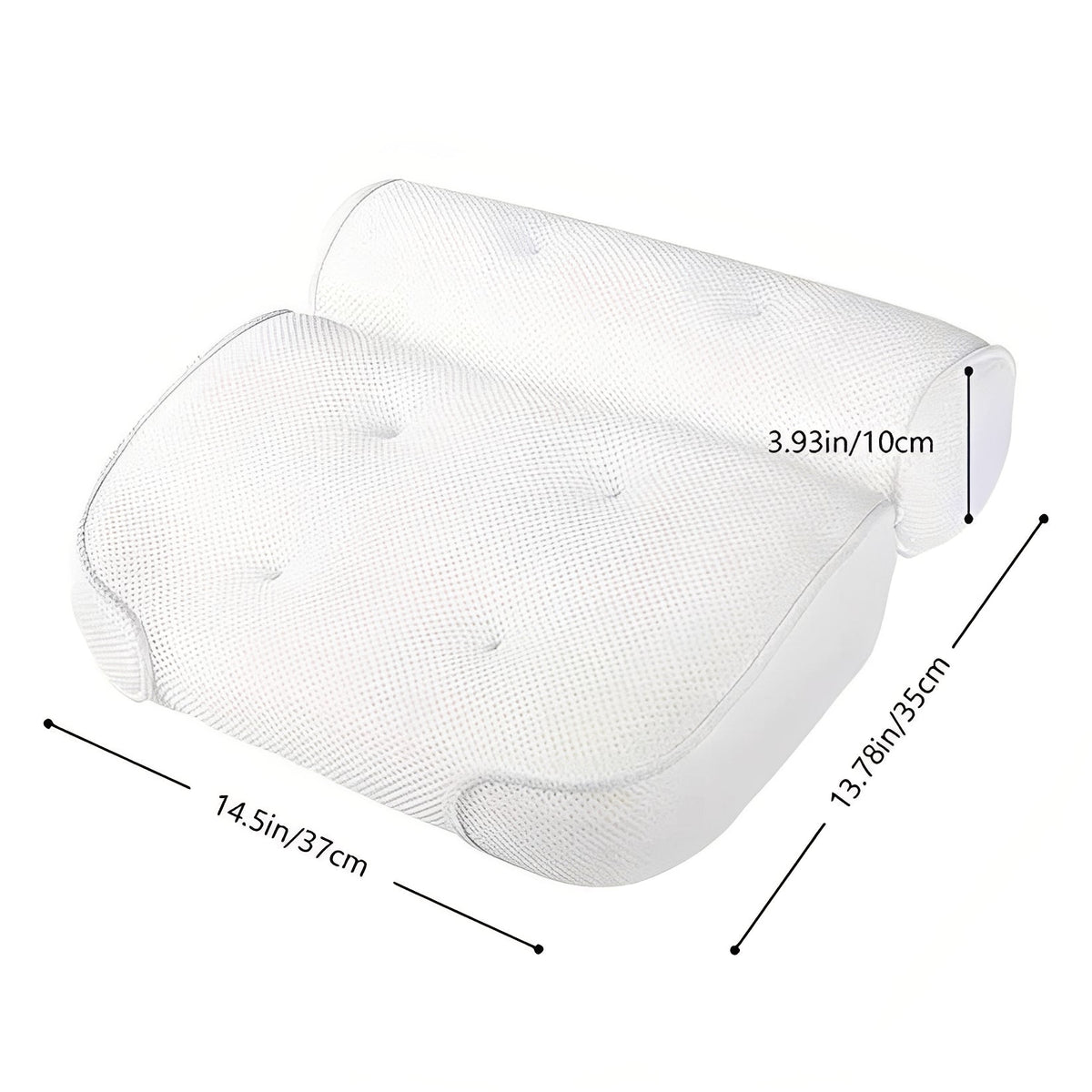 Bath Pillow with Suction Cups – Head and Neck Support