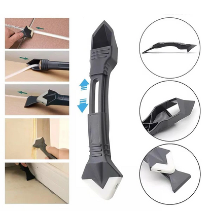 3-in-1 Caulk Removal Tool – Silicone Scraper and Finisher