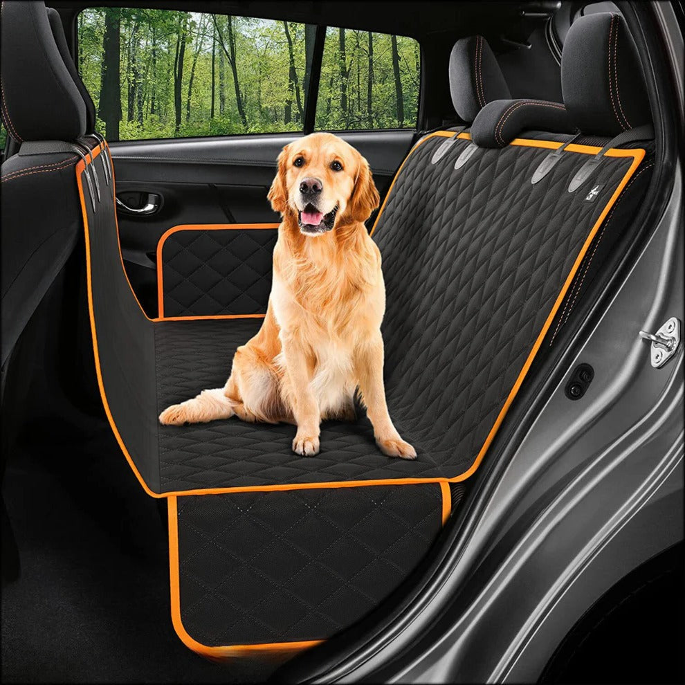 Dog Car Seat Bridge with Storage – Waterproof Back Seat Platform