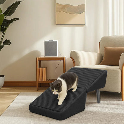 Dog Ramp for Bed and Couch – Convertible Padded Pet Ramp