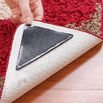 Rug Corner Grippers – Anti-Curl Non-Slip Rug Pads