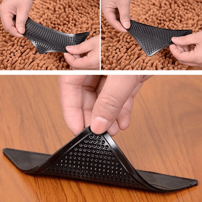Rug Corner Grippers – Anti-Curl Non-Slip Rug Pads