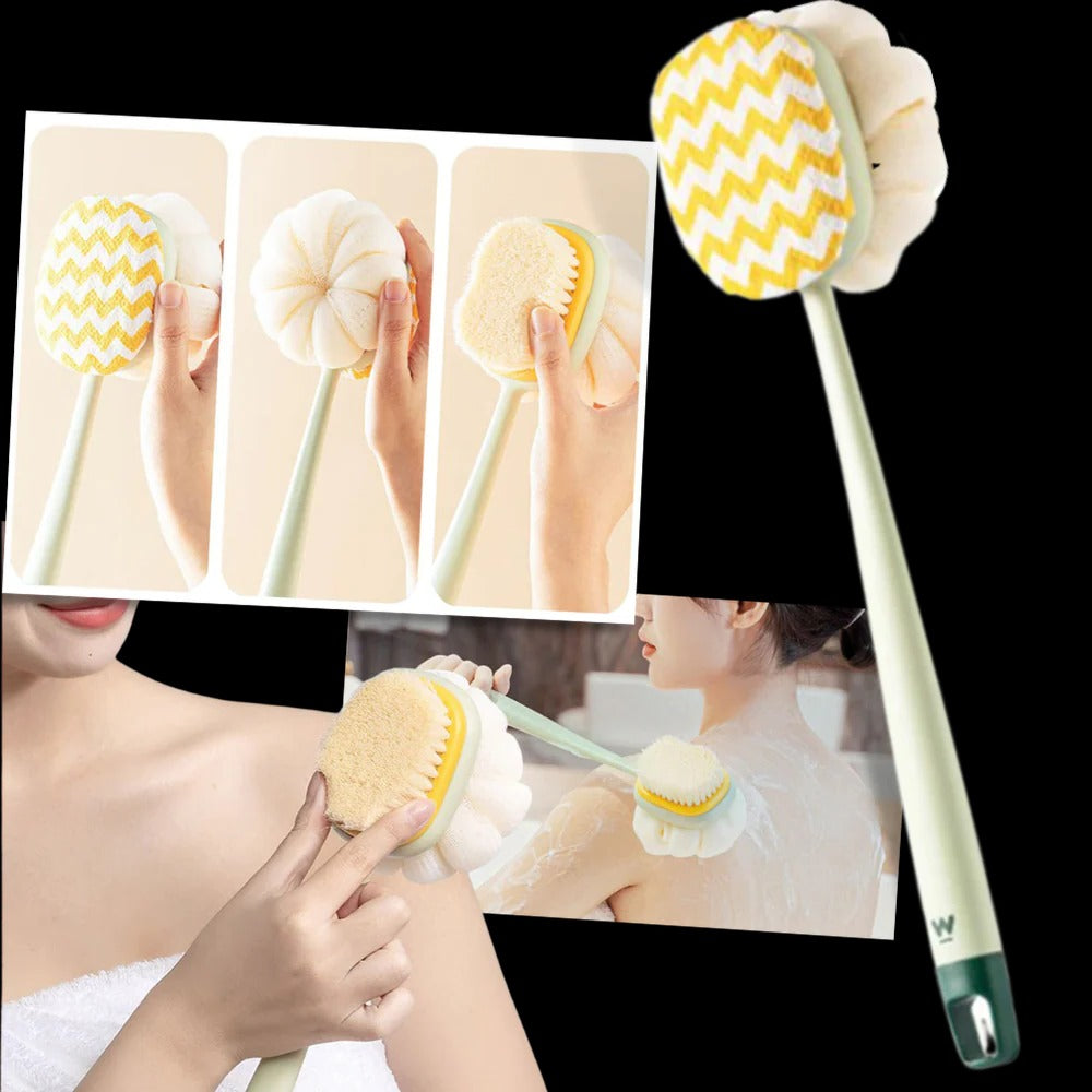 Long Handle Back Scrubber for Shower – Dual-Sided Brush