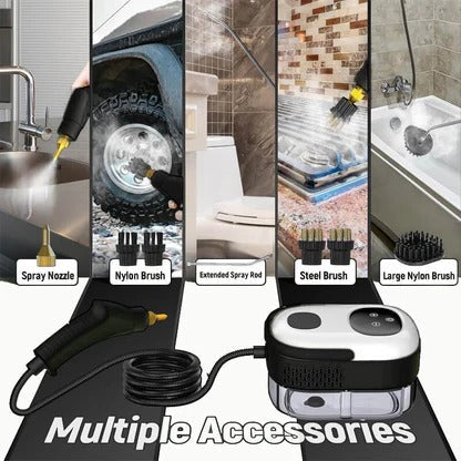 Handheld Steam Cleaner with 5 Brush Attachments