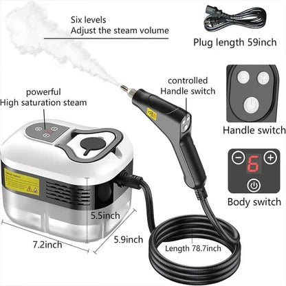Handheld Steam Cleaner with 5 Brush Attachments