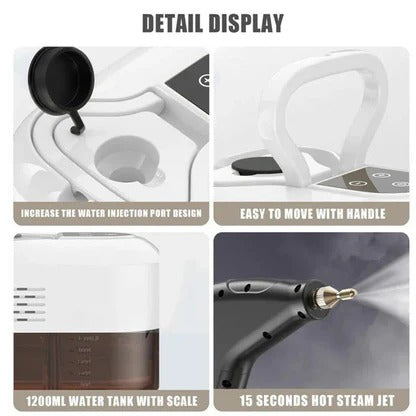 Handheld Steam Cleaner with 5 Brush Attachments