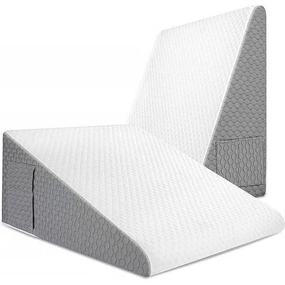 Triangle Wedge Pillow – Memory Foam Bed Wedge for Elevated Sleep