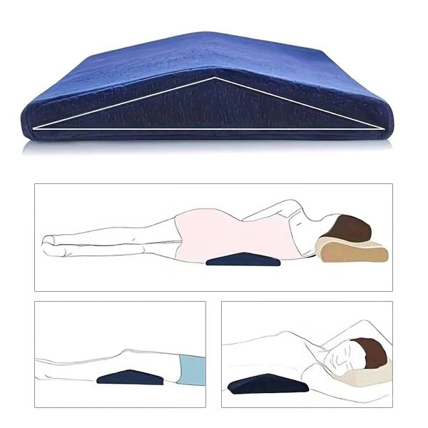 Memory Foam Lumbar Pillow for Chair with Adjustable Strap