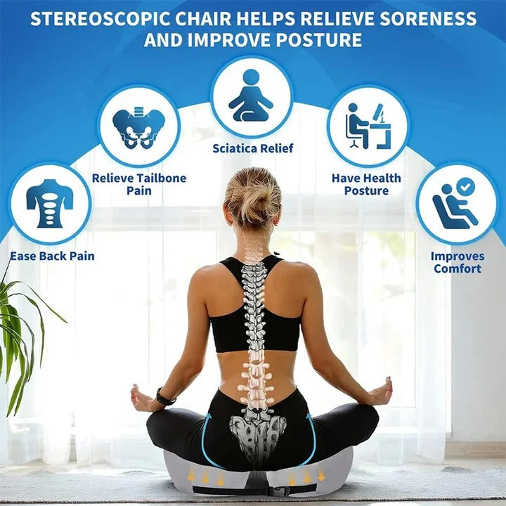 Adjustable Seat Cushion with Customizable Support