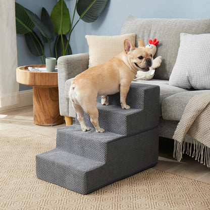 Dog Stairs for Bed 18 Inch – 4-Step Non-Slip Pet Steps
