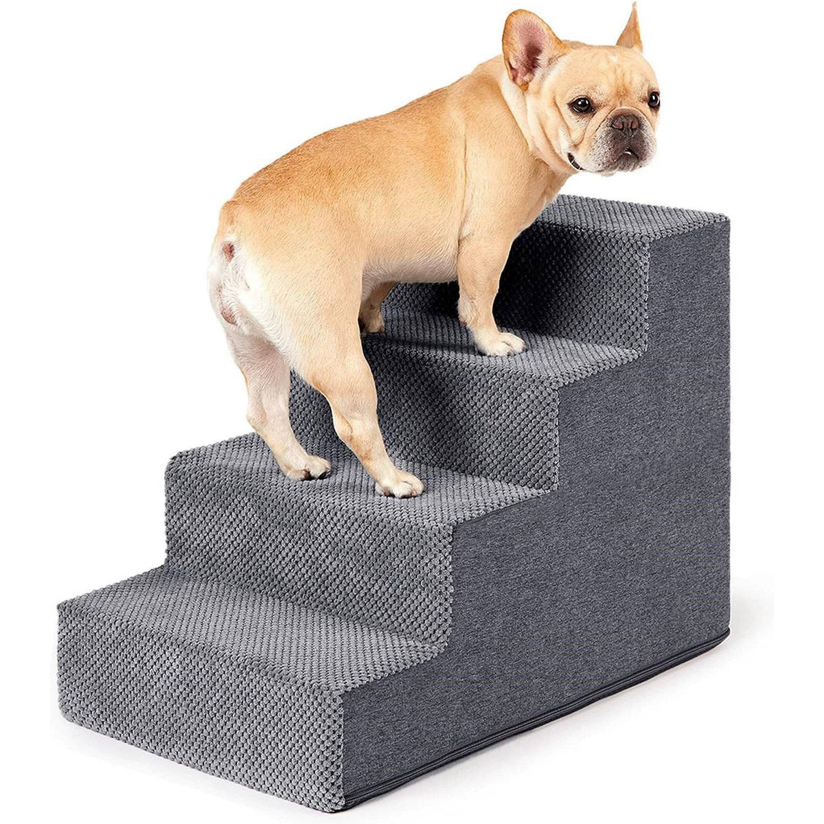 Dog Stairs for Bed 18 Inch – 4-Step Non-Slip Pet Steps
