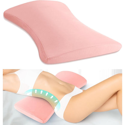 Memory Foam Lumbar Pillow for Sleeping – Lower Back Support Pillow