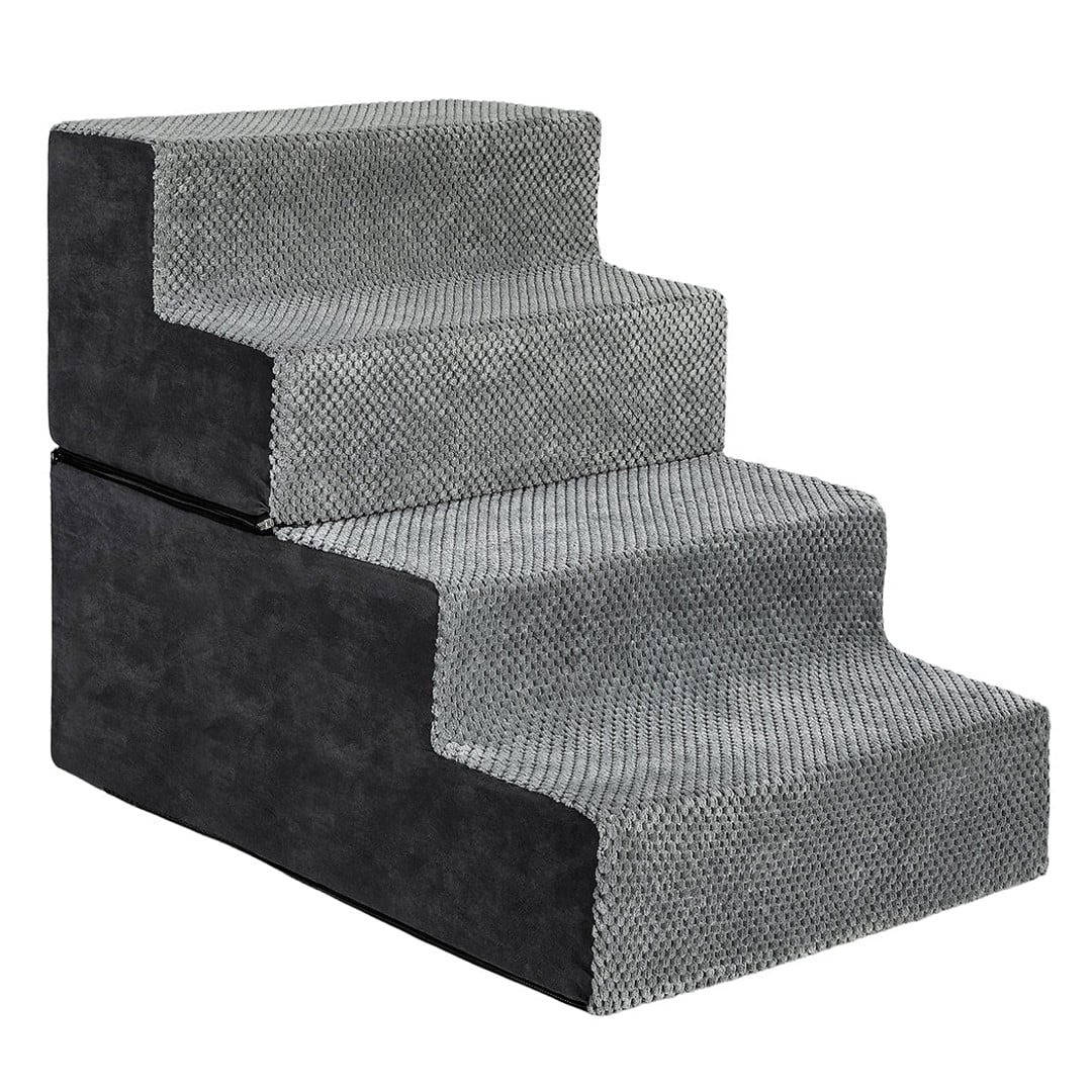 Dog Stairs for Bed 18 Inch – 4-Step Non-Slip Pet Steps