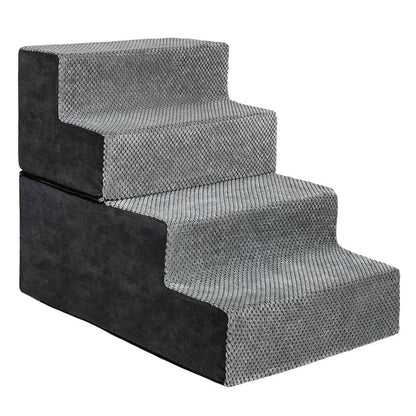 Dog Stairs for Bed 18 Inch – 4-Step Non-Slip Pet Steps
