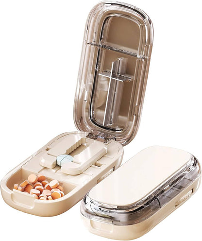 Pill Cutter and Splitter – Portable Tablet Cutter with Storage