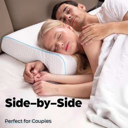 Couple Pillow with Arm Tunnel – Memory Foam Cuddle Pillow