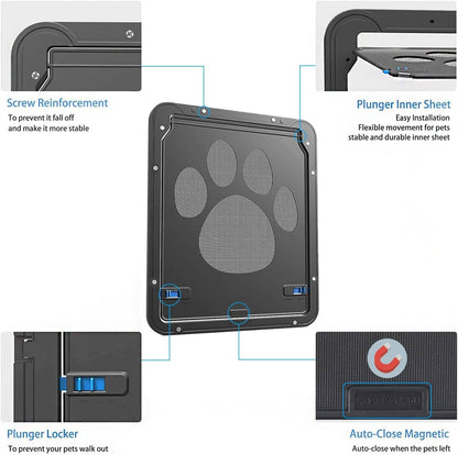 Magnetic Pet Screen Door – Hands-Free Entry for Dogs and Cats