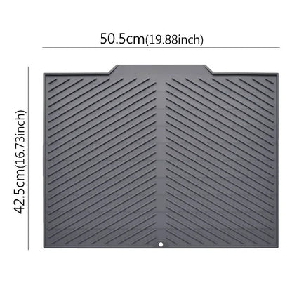 Silicone Dish Drying Mat – Draining Countertop Mat
