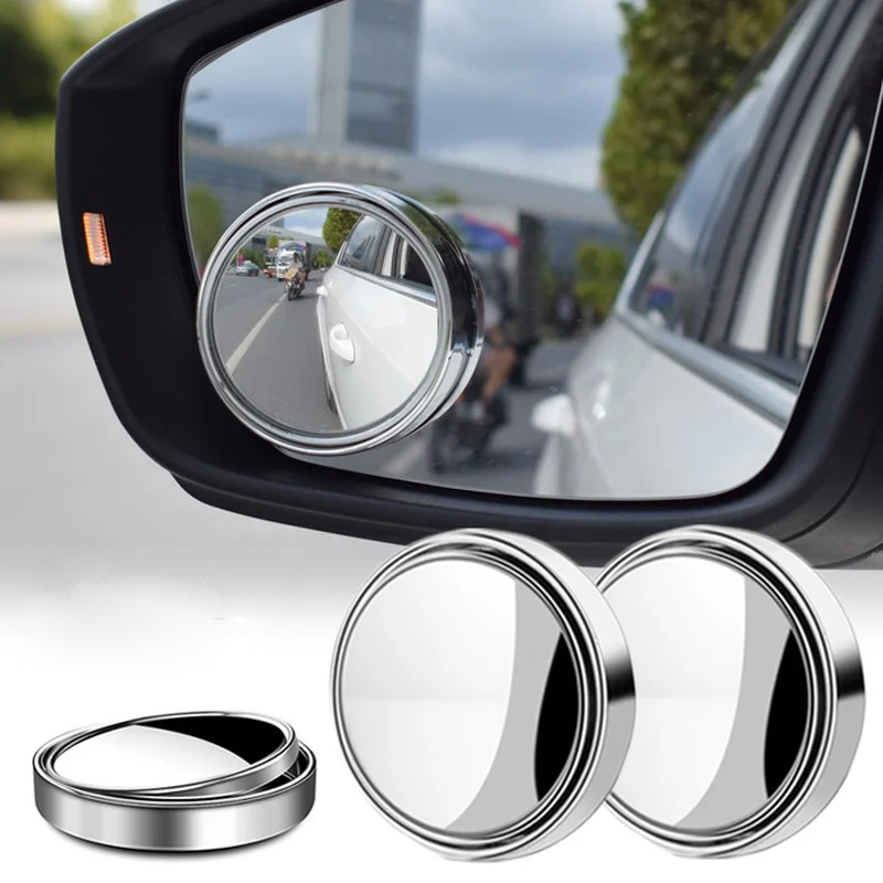 Blind Spot Mirror for Cars – 360° Rotating Convex Mirror