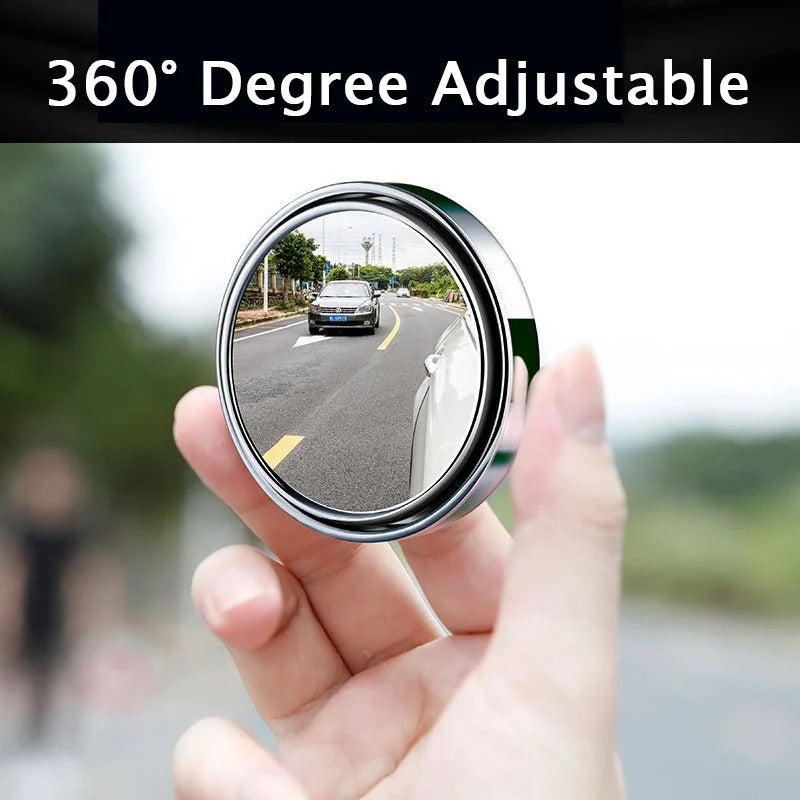 Blind Spot Mirror for Cars – 360° Rotating Convex Mirror