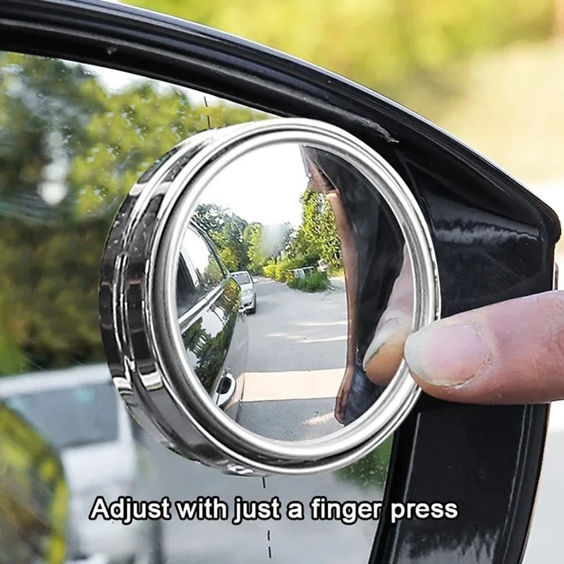 Blind Spot Mirror for Cars – 360° Rotating Convex Mirror