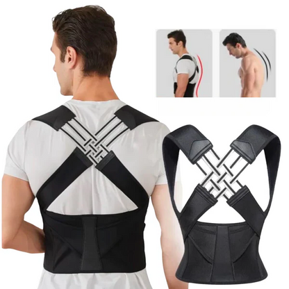 Posture Corrector for Upper Back – Adjustable Shoulder Brace