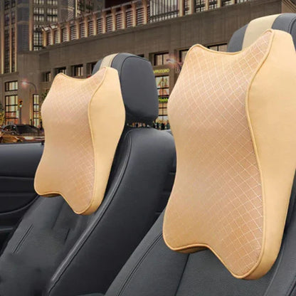 Car Headrest Neck Pillow – Memory Foam Neck Support for Driving