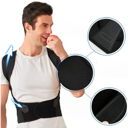 Posture Corrector for Upper Back – Adjustable Shoulder Brace