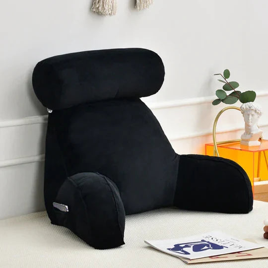 Reading Pillow with Arms – Plush Back Support Pillow for Bed