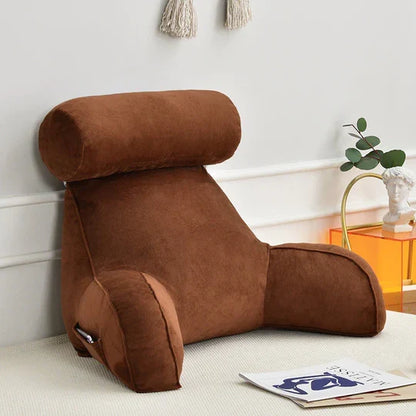 Reading Pillow with Arms – Plush Back Support Pillow for Bed