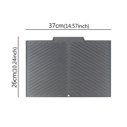 Silicone Dish Drying Mat – Draining Countertop Mat