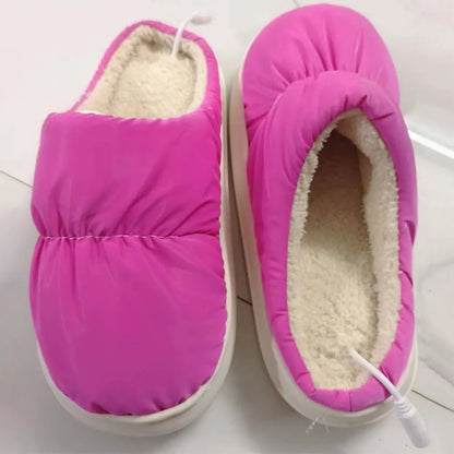 USB Heated Slippers – Electric Foot Warmers for Home