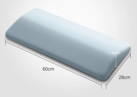 Lower Back Support Pillow with Tapered Edge – Wide Memory Foam