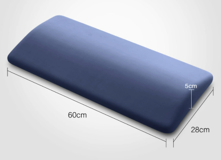 Lower Back Support Pillow with Tapered Edge – Wide Memory Foam
