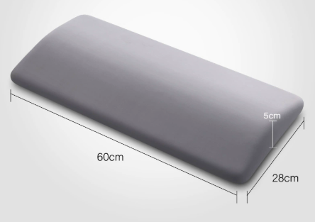 Lower Back Support Pillow with Tapered Edge – Wide Memory Foam