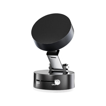 Magnetic Car Phone Holder – One-Hand Snap-On Mount