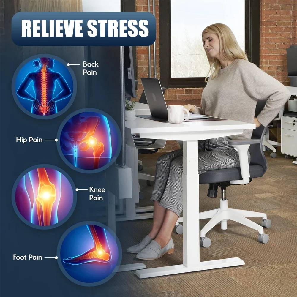 Adjustable Memory Foam Foot Rest for Under Desk