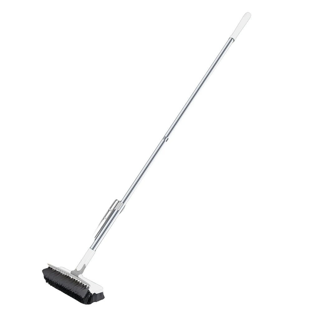 Long Handle Floor Scrub Brush – Stiff Bristle Deck and Tile Brush